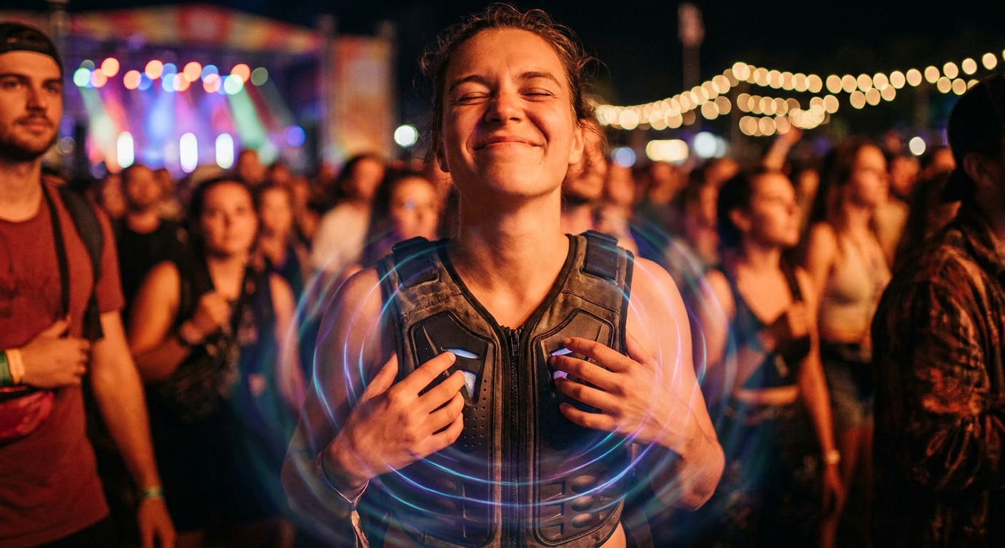 Au-delà du son : les gilets vibrants du Festival Résonance pour une inclusion totale dans l'électro